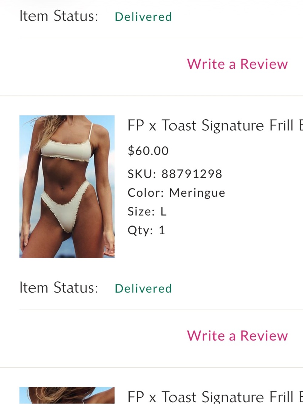 FP x Toast Meringue Frill Bikini Top - Women Swim